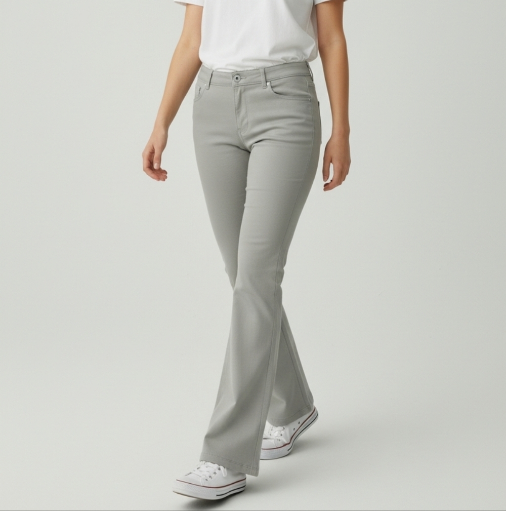 The Children's Place Light Blue Gray Flared Trousers